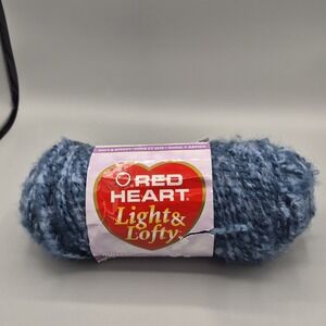 Red Heart Light‎ & Lofty Yarn 6 oz. #9380 Antique Blue Discontinued